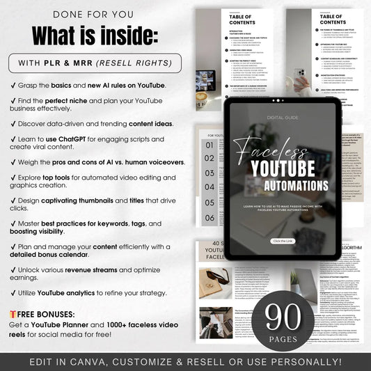 ULTIMATE Faceless YouTube Automations Guide (PLR&MRR)