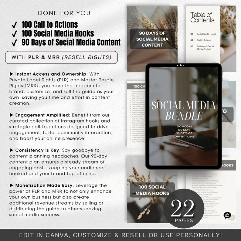 SOCIAL MEDIA Guide Bundle(PLR&MRR)