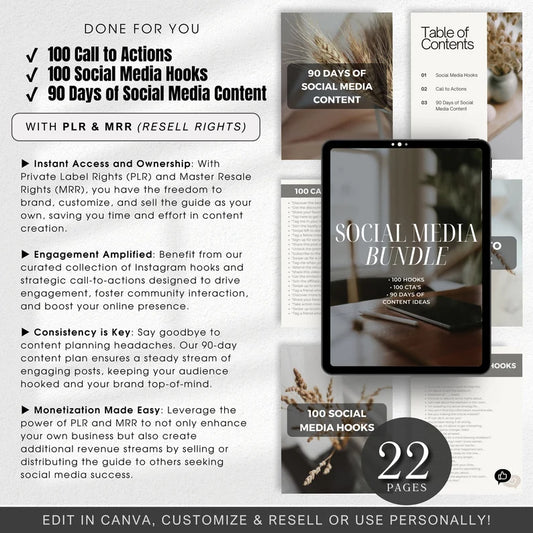 SOCIAL MEDIA Guide Bundle(PLR&MRR)