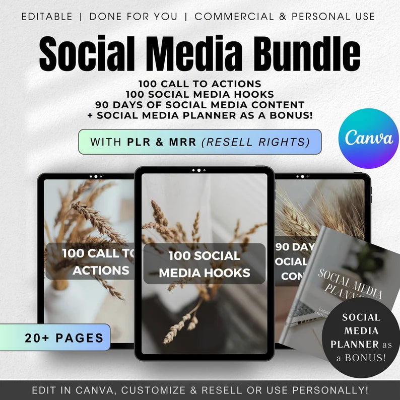 SOCIAL MEDIA Guide Bundle(PLR&MRR)