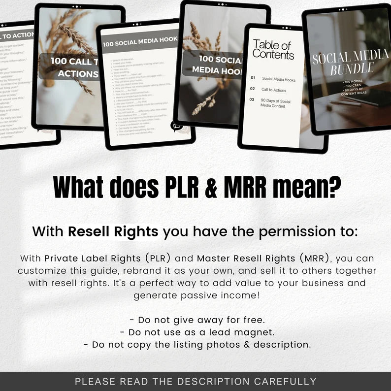 SOCIAL MEDIA Guide Bundle(PLR&MRR)