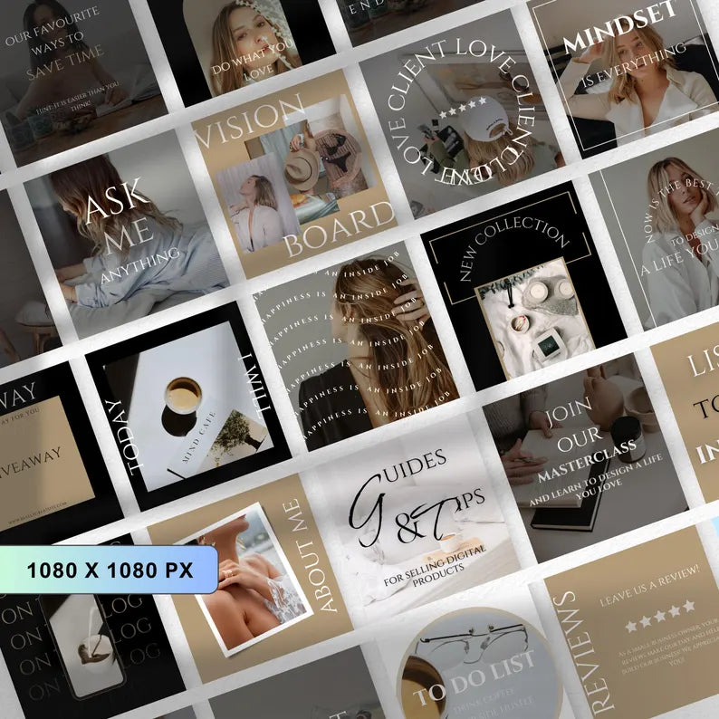 200+ TEMPLATES Bundle INSTAGRAM Posts & Stories (PLR&MRR)