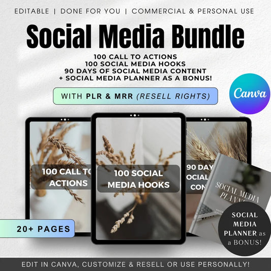 SOCIAL MEDIA Guide Bundle(PLR&MRR)